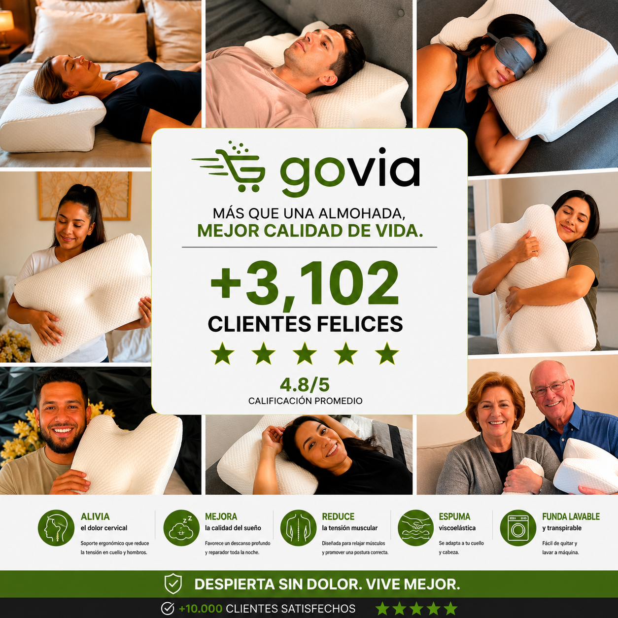 OrthoSleep™ – Almohada Cervical