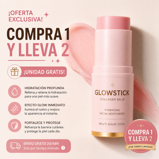 🌸 GlowStick™ Collagen Balm ✨ Compra 1 y Llévate 2 – Solo Hoy