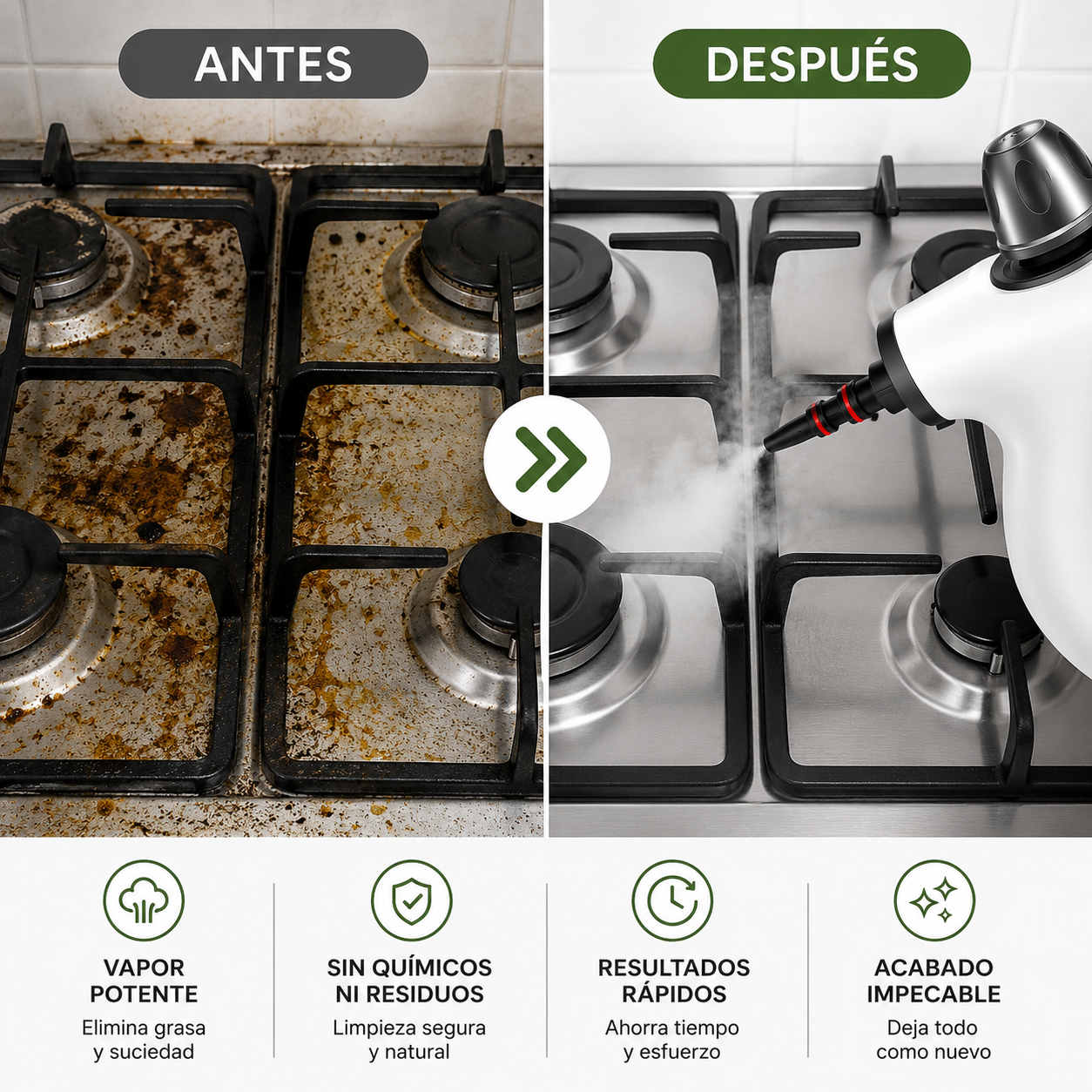 SteamElite™ Limpiador a Vapor Multifunción Incluye 12 accesorios + Vapor de alta presión + Envío Gratis 24h + Pago contra Reembolso 🔥