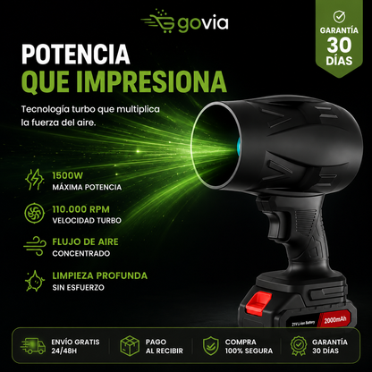 TurboSoplador PRO™ 1500W | Batería + Maletín GRATIS