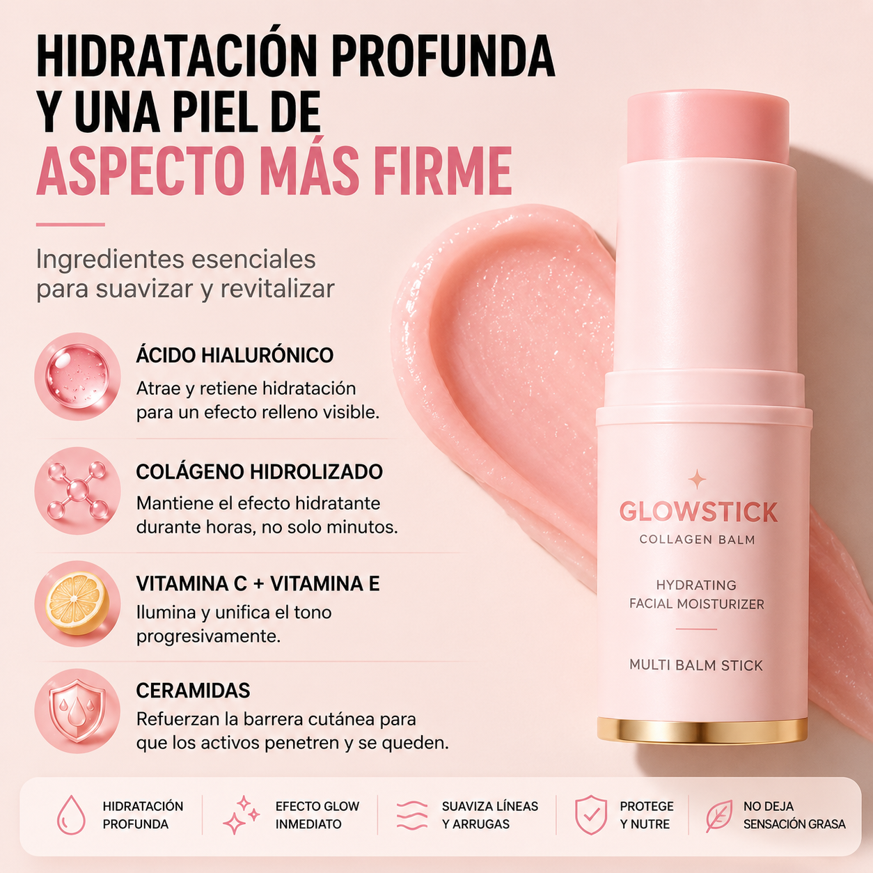 🌸 GlowStick™ Collagen Balm ✨ Compra 1 y Llévate 2 – Solo Hoy
