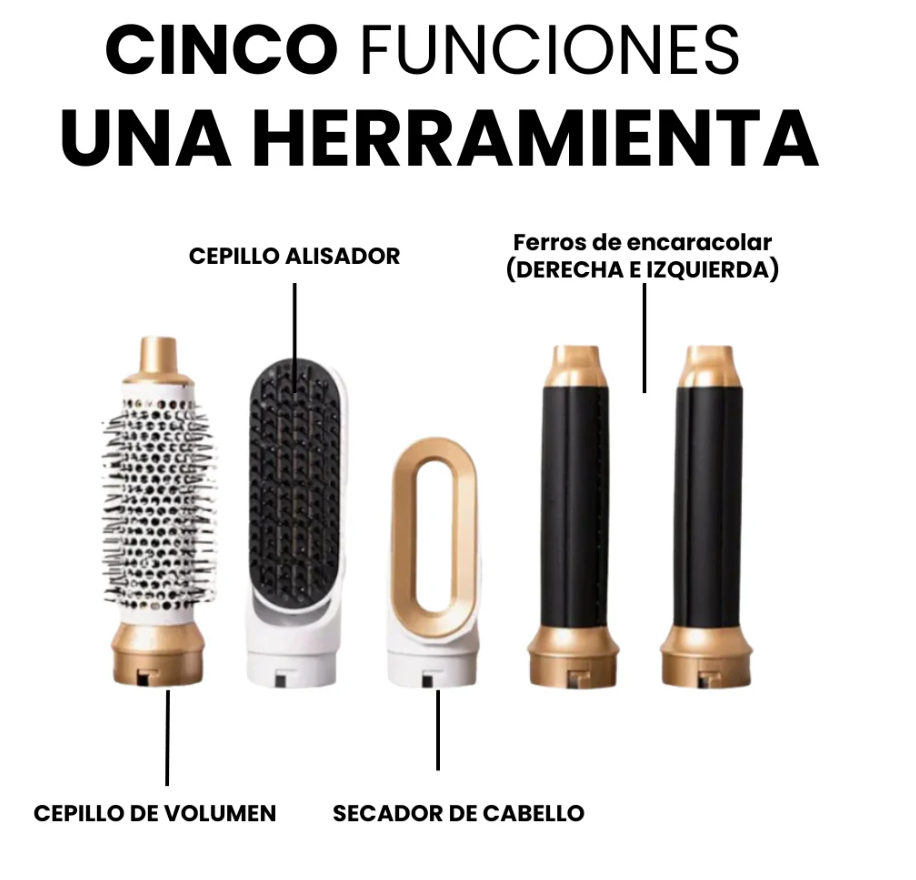 GLAM AIR- Cepillo Profissionale 5 en 1