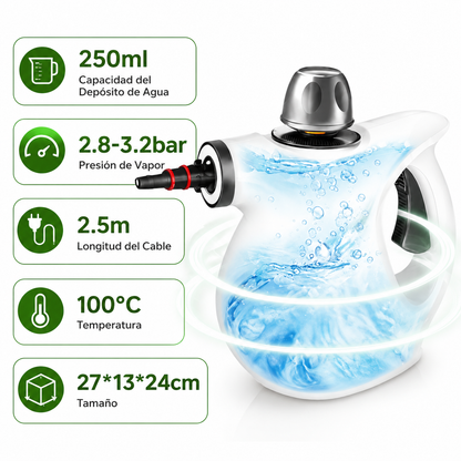 SteamElite™ Limpiador a Vapor Multifunción Incluye 12 accesorios + Vapor de alta presión + Envío Gratis 24h + Pago contra Reembolso 🔥