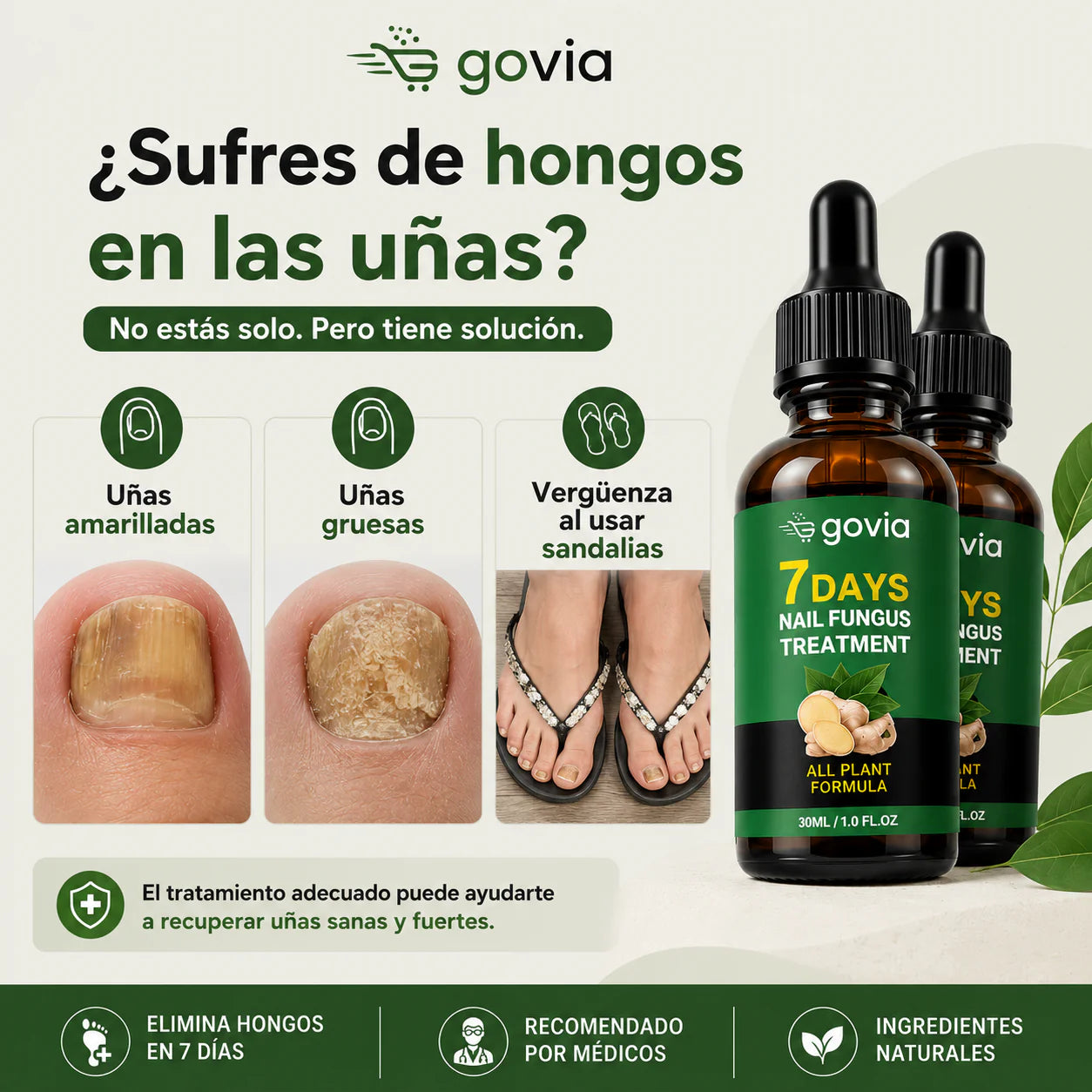TRATAMIENTO ANTI HONGOS 7 DÍAS 100% NATURAL