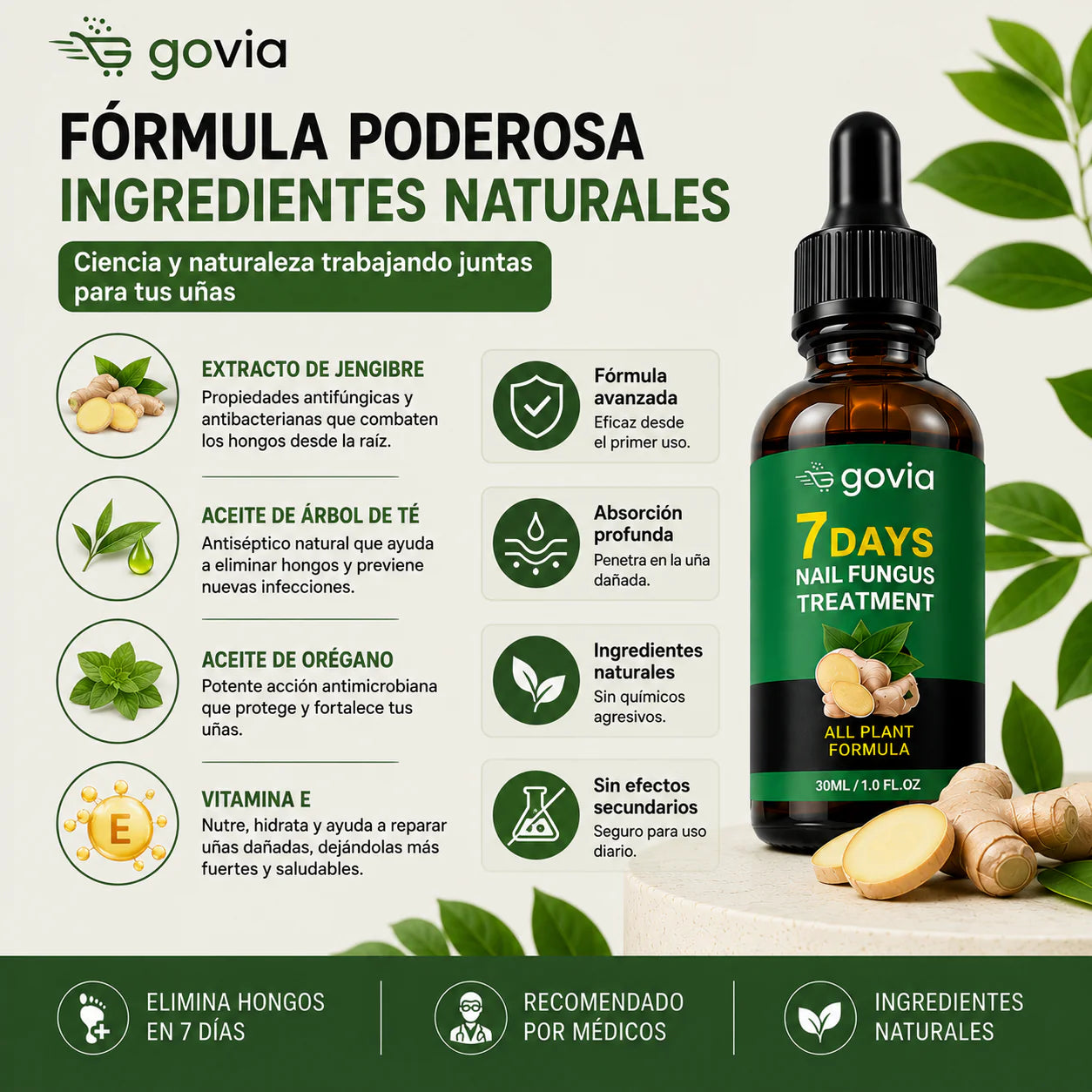TRATAMIENTO ANTI HONGOS 7 DÍAS 100% NATURAL