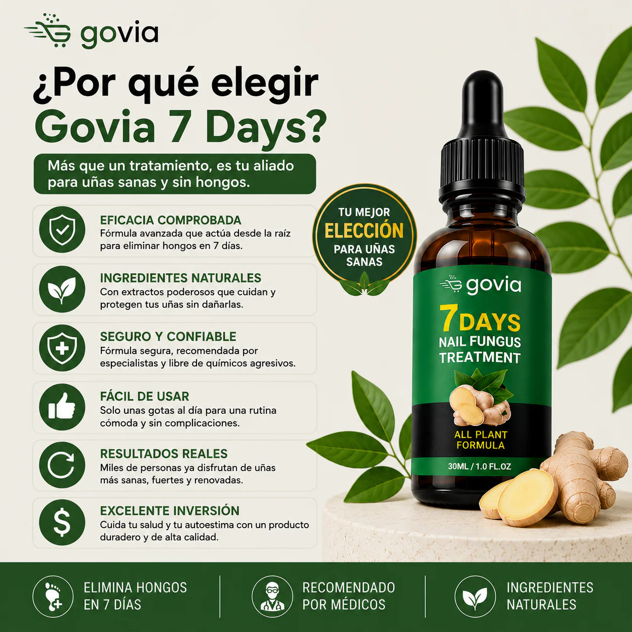TRATAMIENTO ANTI HONGOS 7 DÍAS 100% NATURAL