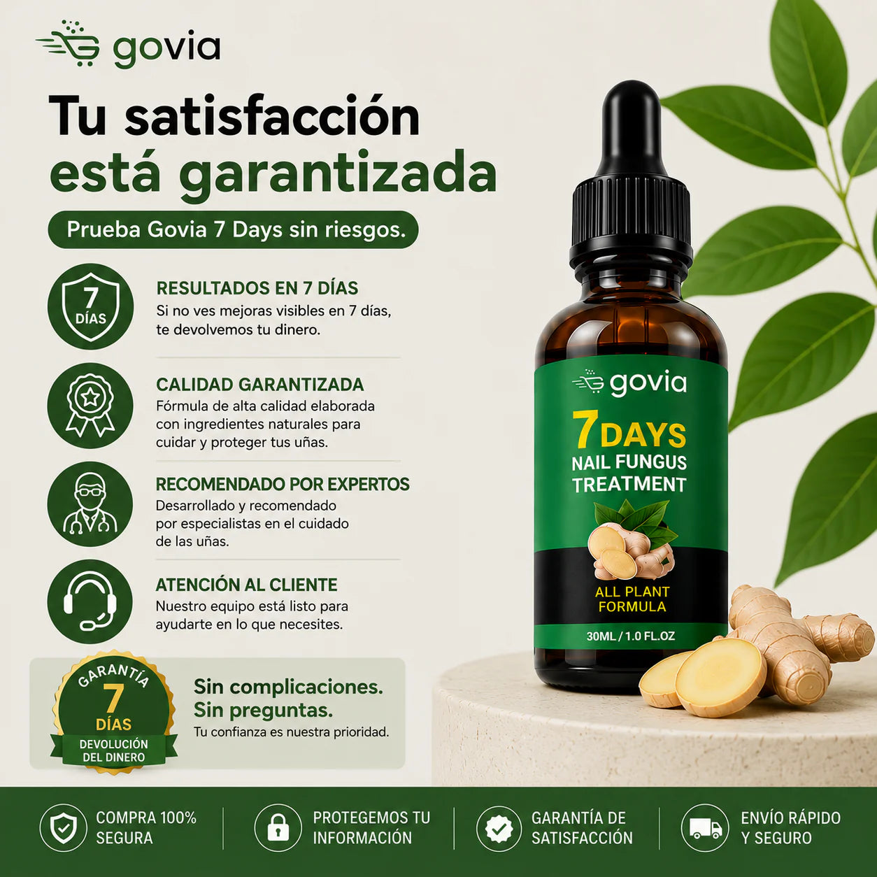 TRATAMIENTO ANTI HONGOS 7 DÍAS 100% NATURAL