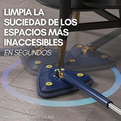 Limpia todos los rincones sin agacharte – Fregona 360° + 🎁 10 Recambios GRATIS
